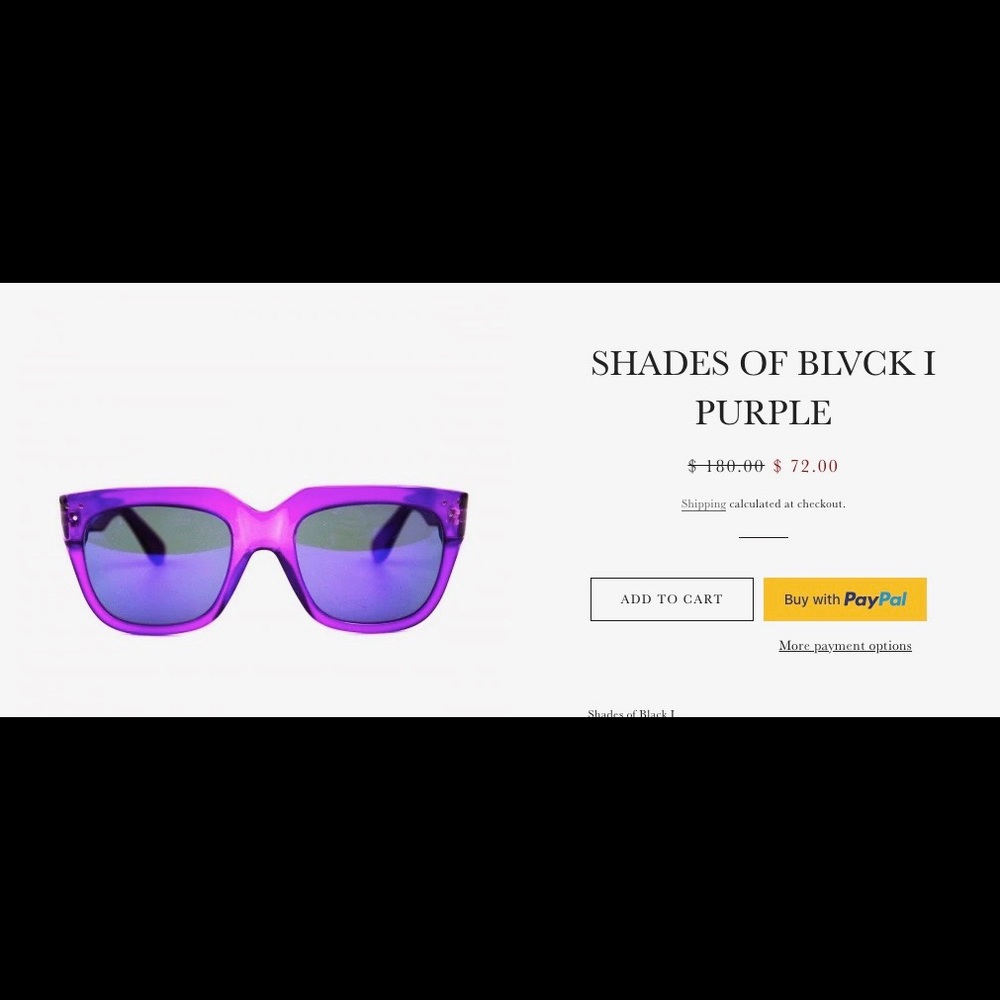 Black Scale oversized sunglasses
